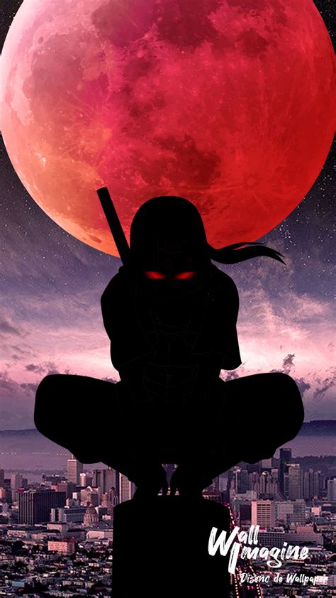 Itachi Uchiha observando la luna
