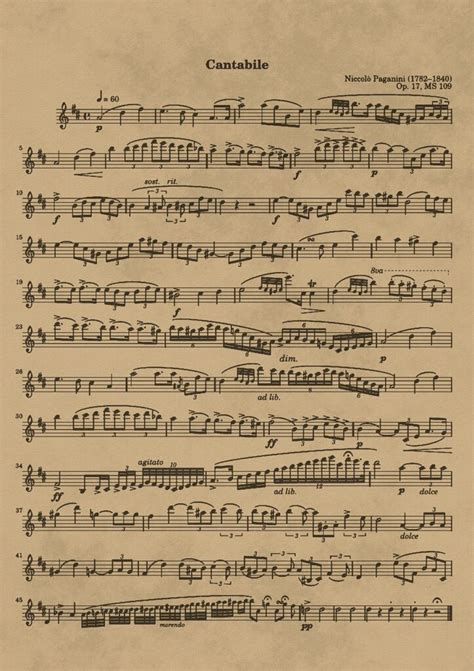 Partitura musical de 