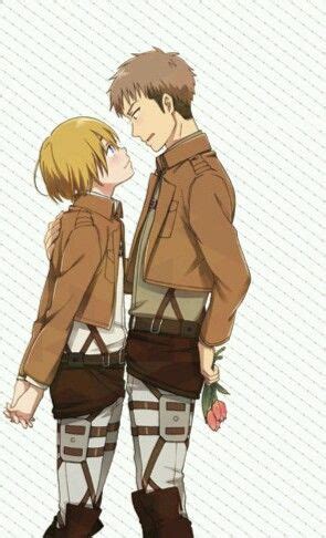 Jean Kirstein y Armin Arlert discutiendo