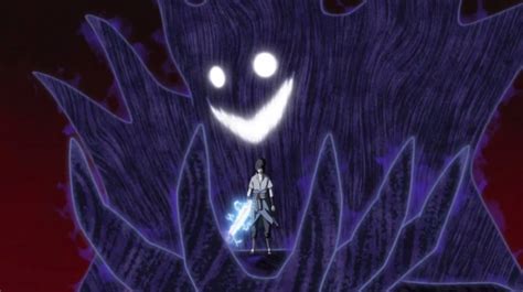 Representación del chakra oscuro de Sasuke