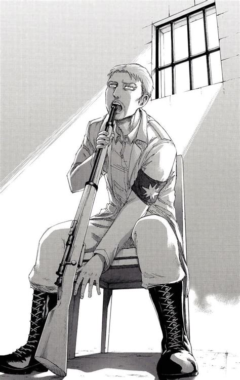Reiner apuntándose con un rifle
