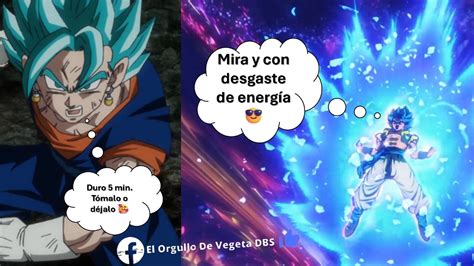 Gogeta riendo durante su batalla contra Broly