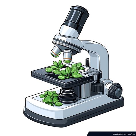 Ilustración de Hange examinando un objeto bajo el microscopio