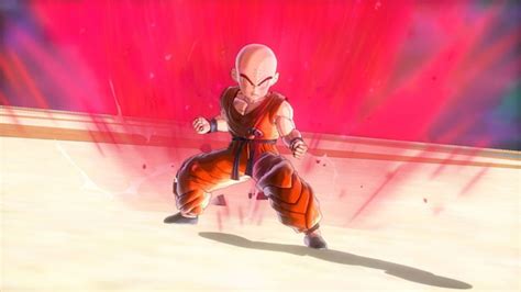 Krilin usando Kaio-Ken en Dragon Ball Xenoverse
