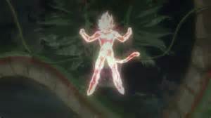 Silueta de Yamoshi durante el ritual del Super Saiyan God