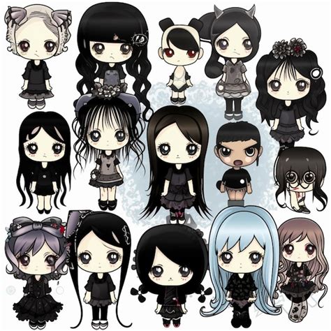 Colección de iconos de anime yaoi con diferentes estilos