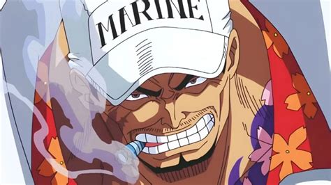 Akainu usando su poder de magma
