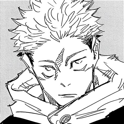 Ilustración de Yuji Itadori como recipiente de Sukuna