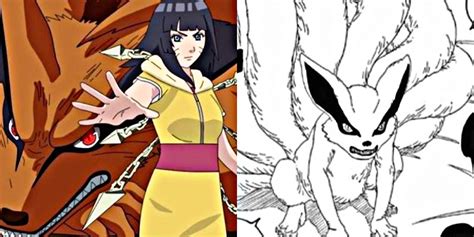 Ilustración de Kurama junto a Himawari
