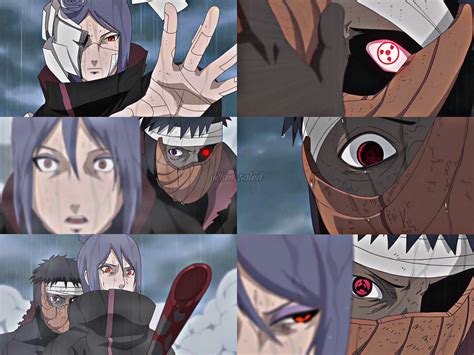 Konan atacando a Tobi