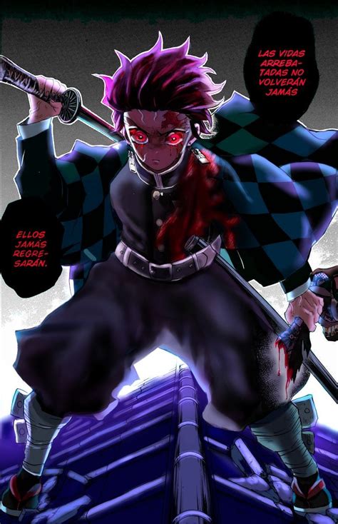 Tanjiro luchando contra Daki