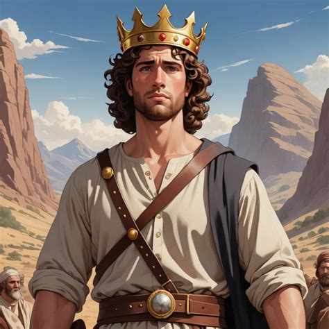 Representación del rey David llorando