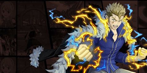 Laxus Dreyar usando su magia de rayo