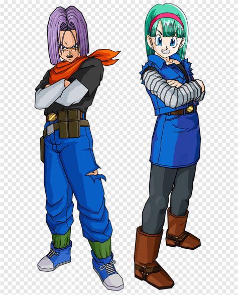Ilustración de Bulma y Trunks