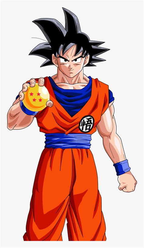 Goku Jr. con una esfera del dragón