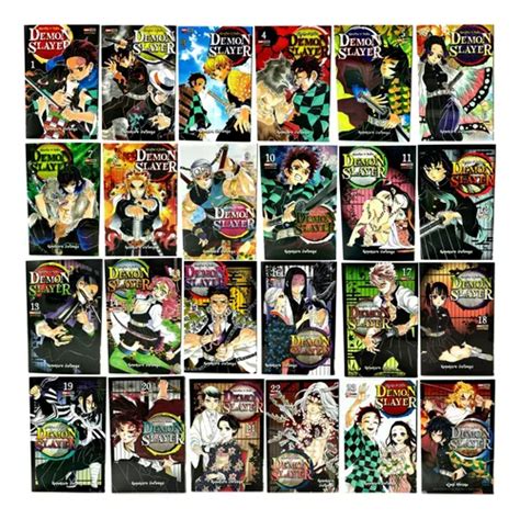 Portadas de los 23 tomos de Kimetsu no Yaiba