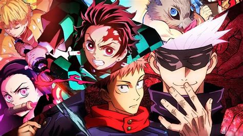 Infografía comparando los temas de Jujutsu Kaisen y Demon Slayer