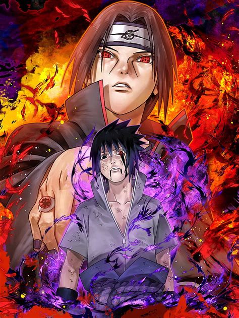Sasuke y Naruto buscando a Itachi