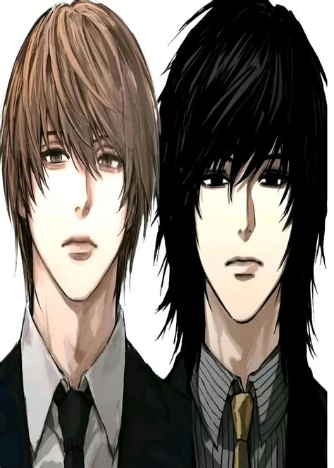 Ilustración de Light Yagami y L