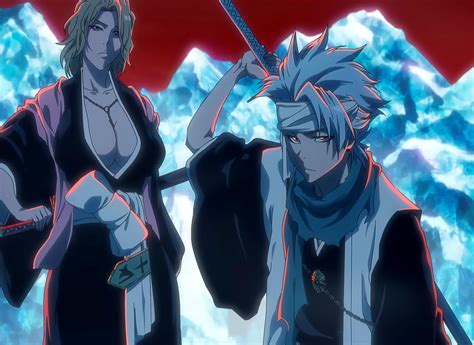 Hitsugaya, Rangiku, Kira, Hisagi y Yumichika discutiendo la amenaza