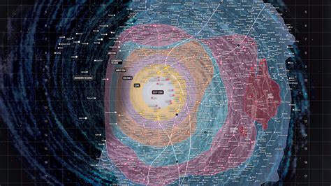 Mapa de la galaxia de Dragon Ball con la ubicación del Planeta Vegeta