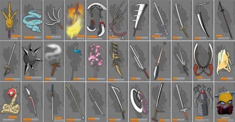 Ilustración de varios Zanpakutō de Bleach