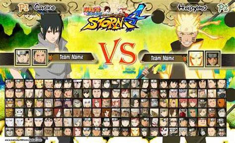 Personajes de Naruto Shippuden Ultimate Ninja Storm 4 con sus trajes alternativos