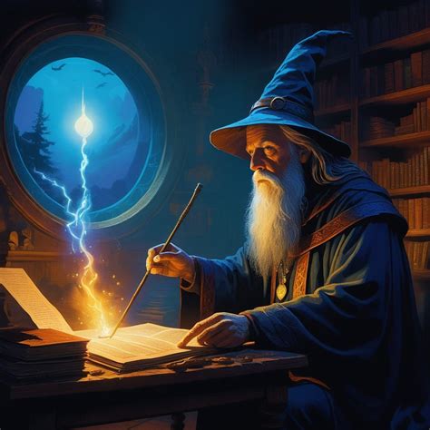 Merlín usando su magia