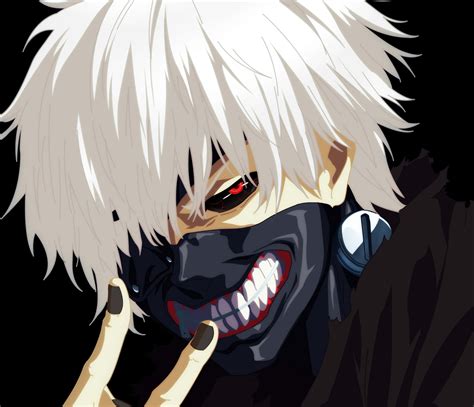 Kaneki con el cabello blanco y uñas negras, un símbolo de su transformación tras la tortura.