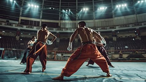 Pan peleando en un torneo de artes marciales