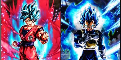 Goku y Vegeta Super Saiyan Blue en combate