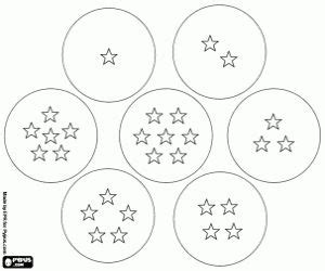 Esferas del Dragón para colorear