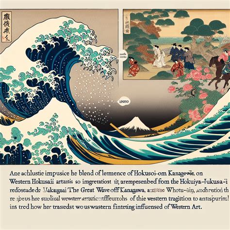 Dos páginas del manga de Hokusai con una representación de los baños termales