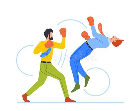 Ilustración de dos personajes masculinos en una pose intensa