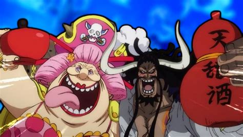 Ilustración de Kaido y Big Mom en batalla