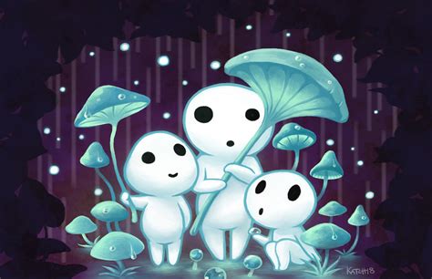 Ilustración de un Kodama