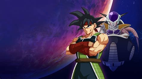 Bardock luchando contra soldados