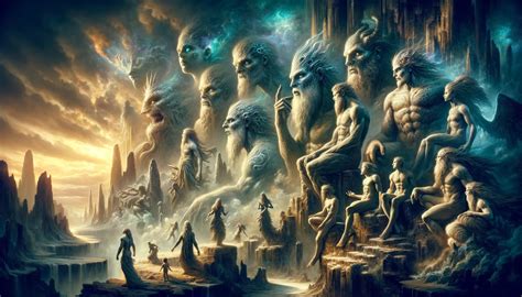 Representación artística de los Nefilim