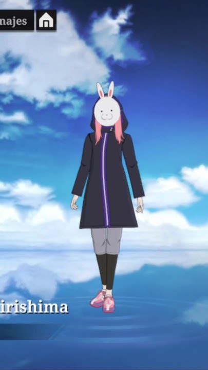 Touka Kirishima con máscara de conejo