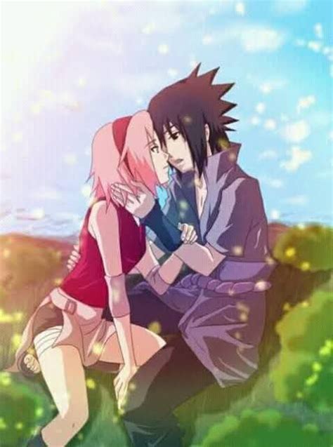 Sasuke despidiéndose de Sakura antes de desertar