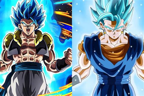 Comparación de la vestimenta de Vegetto y Gogeta