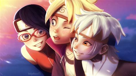 Boruto Uzumaki, Sarada Uchiha y Mitsuki