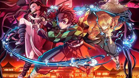 Escena de acción de Demon Slayer Temporada 2 en el Distrito Rojo