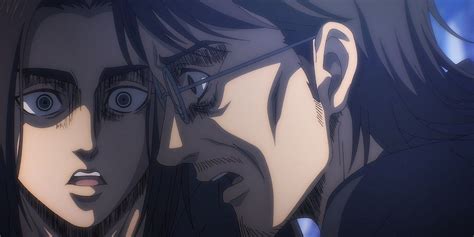 Eren Yeager manipulando a Grisha en los Caminos