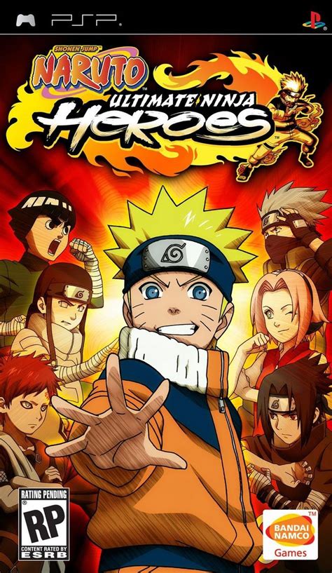 Portada de Naruto Ultimate Ninja Heroes para PSP