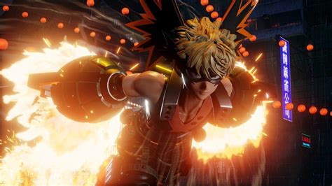 Katsuki Bakugo en acción en Jump Force