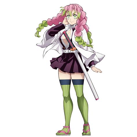 Mitsuri Kanroji con su vestimenta característica
