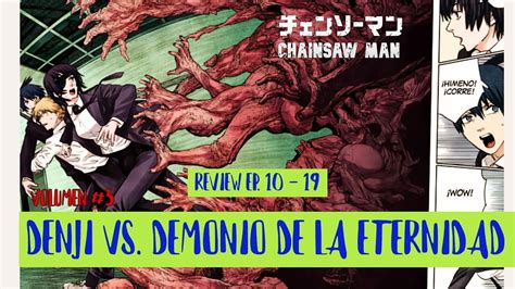 Denji luchando contra el Demonio de la Eternidad