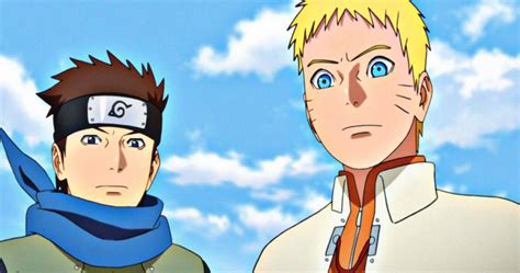 Konohamaru admirando a Naruto
