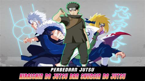 Diagrama comparativo de las diferentes variaciones del Shunshin no Jutsu.